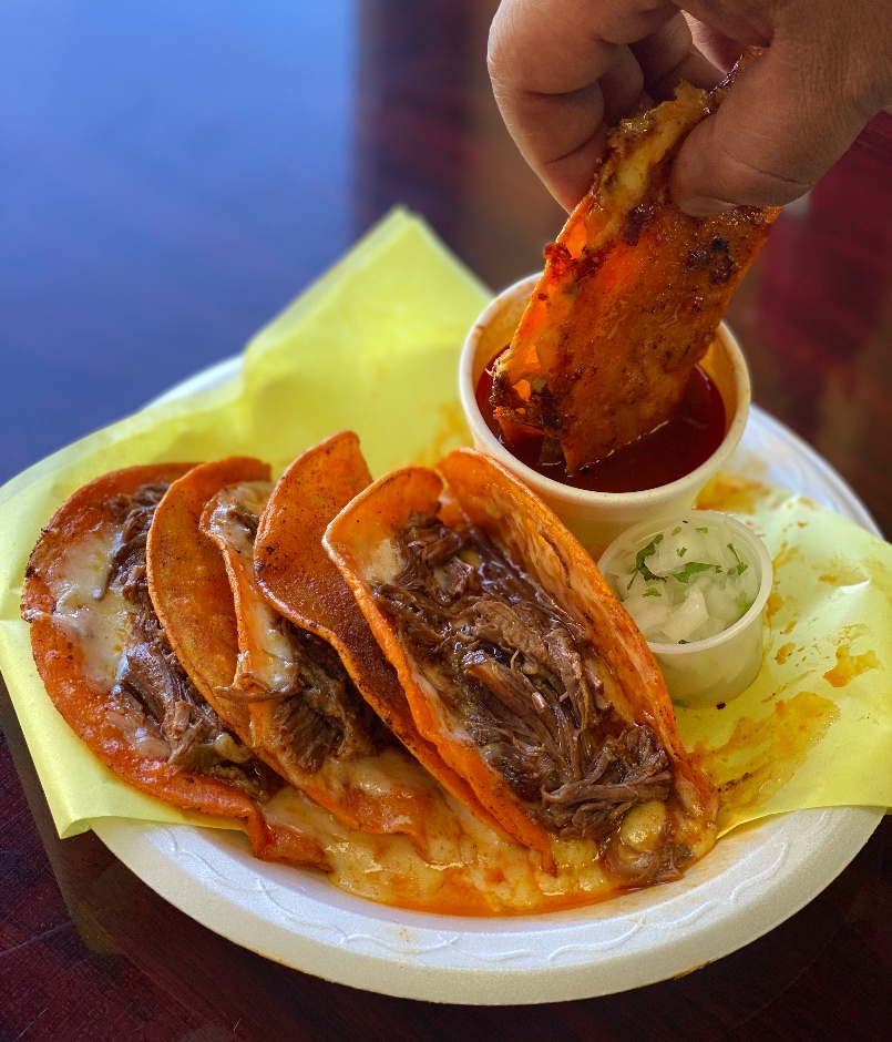 5 QUESO-BIRRIA TACOS